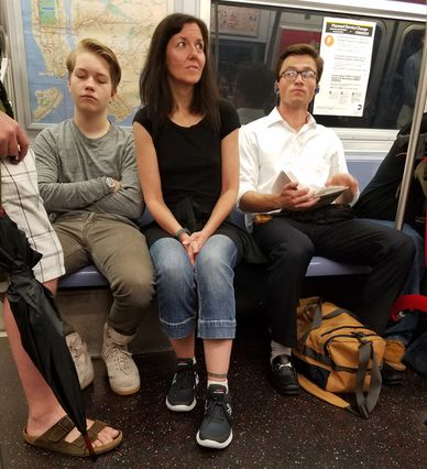 Spotted on the E train last week.